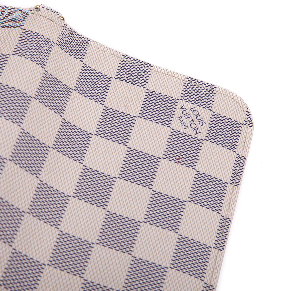 Louis-Vuitton Insolite wallet in Damier Azur with GHW