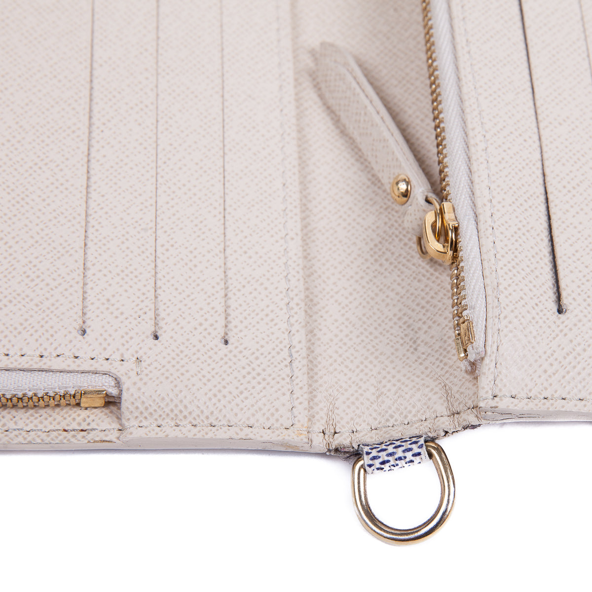 Louis-Vuitton Insolite wallet in Damier Azur with GHW