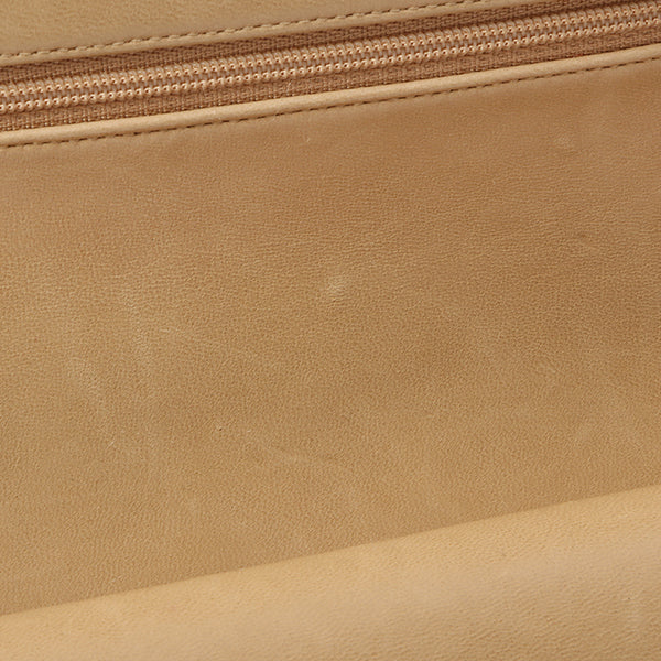 Chanel Around 1995 Made Classic Flap Chain Bag 25Cm Beige