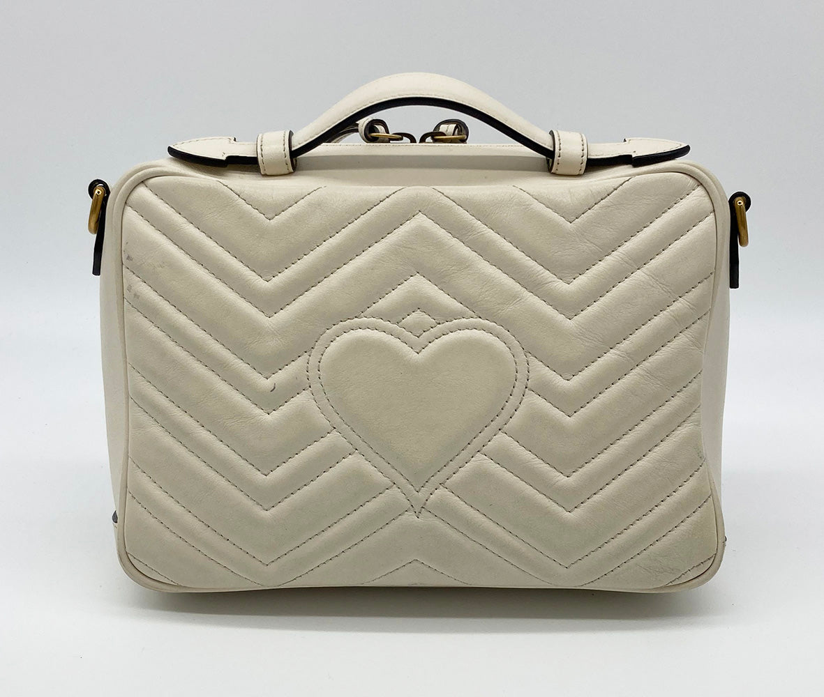 Gucci GG Marmont Matelasse Top Handle Flap Bag