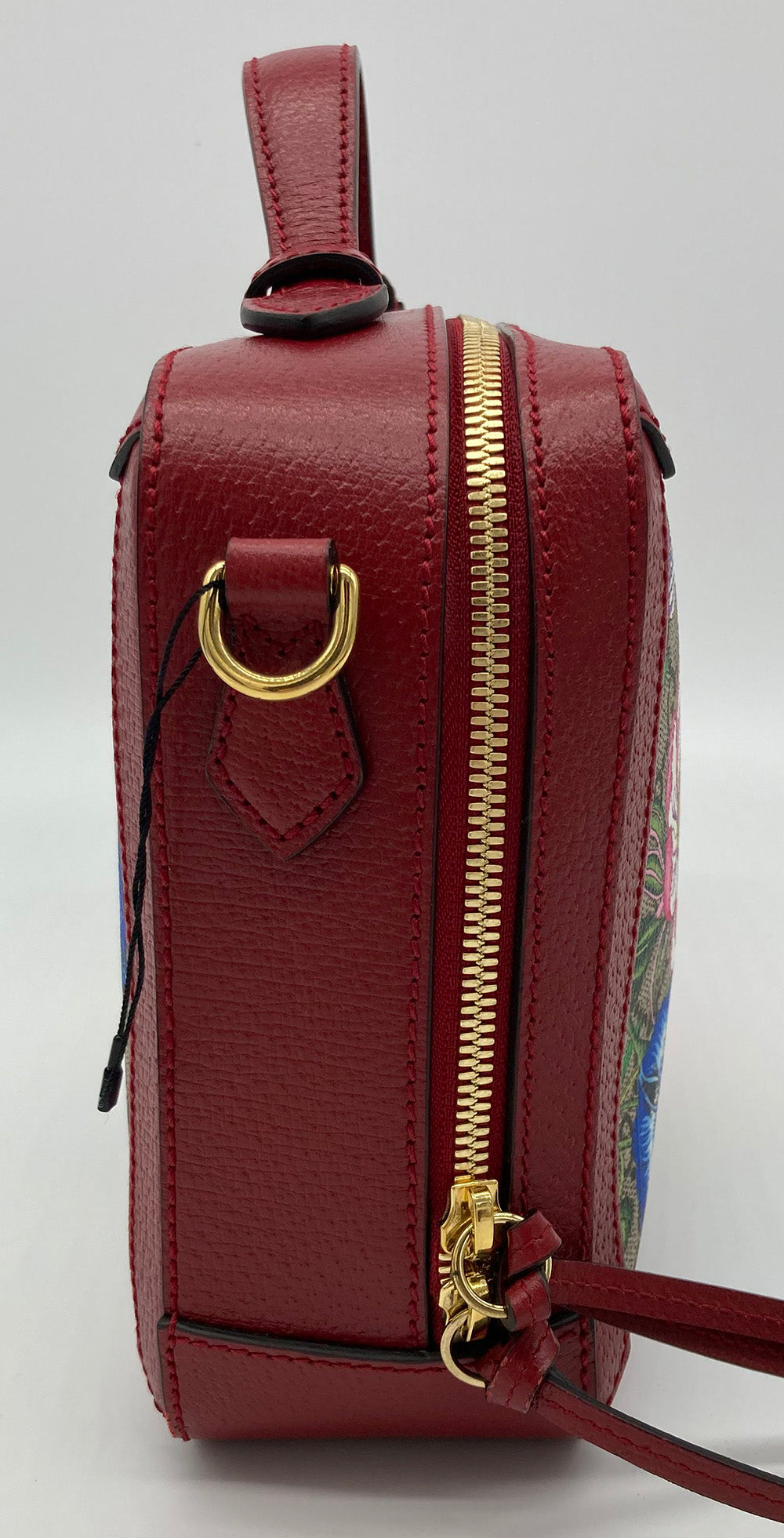 Gucci Ophidia GG Supreme Flora Small Zip Around Camera Bag-NEW