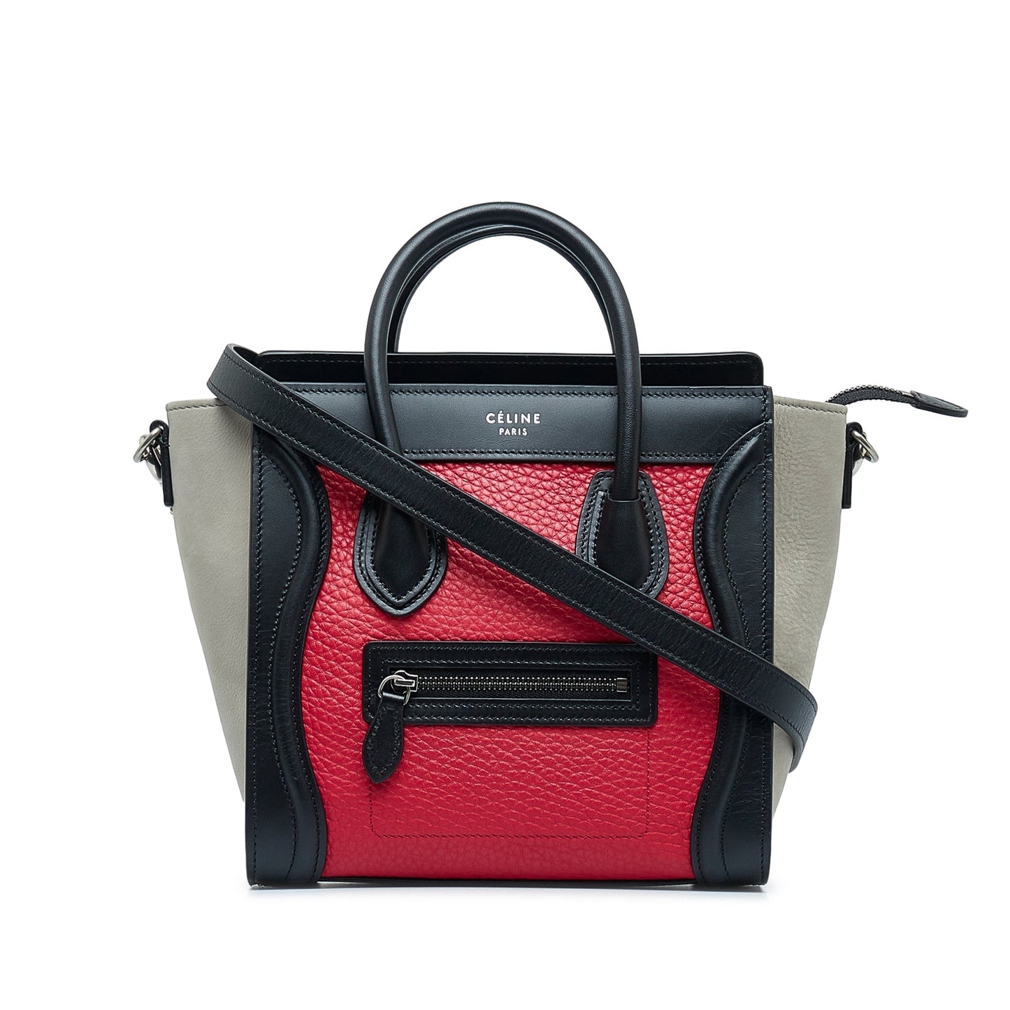 Celine Tricolor Nano Luggage Satchel