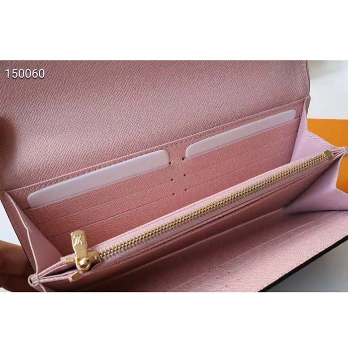 Louis Vuitton LV Women Sarah Wallet Fall for You Black Monogram Coated Canvas