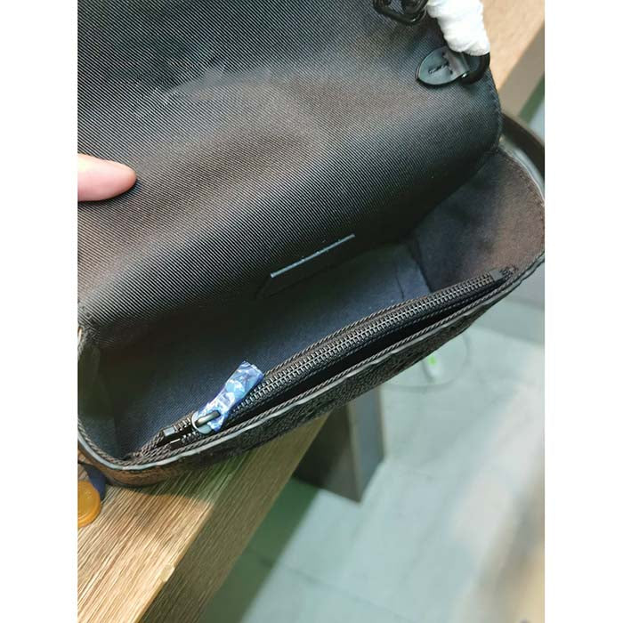 Louis Vuitton LV Unisex Steamer Wearable Wallet Black Embossed Cowhide Leather