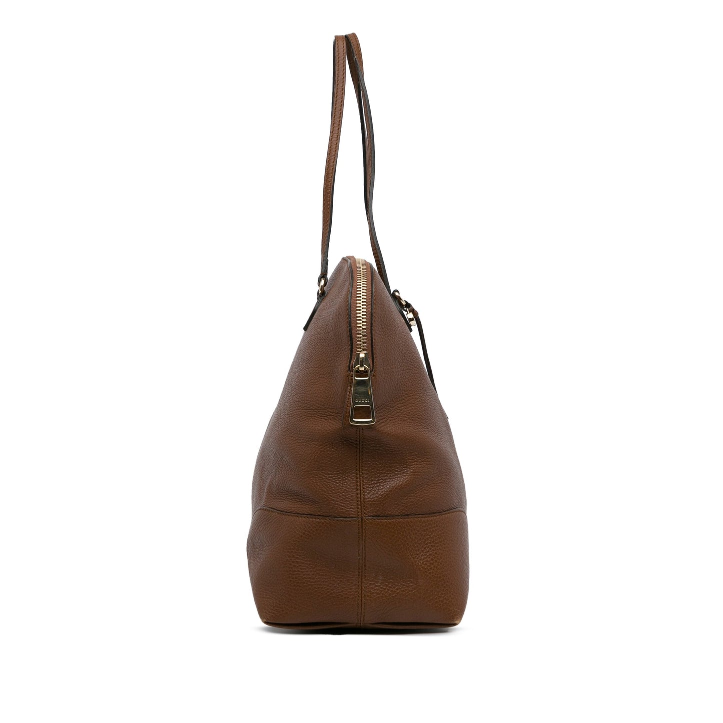 Brown Gucci Leather Bree Tote Bag