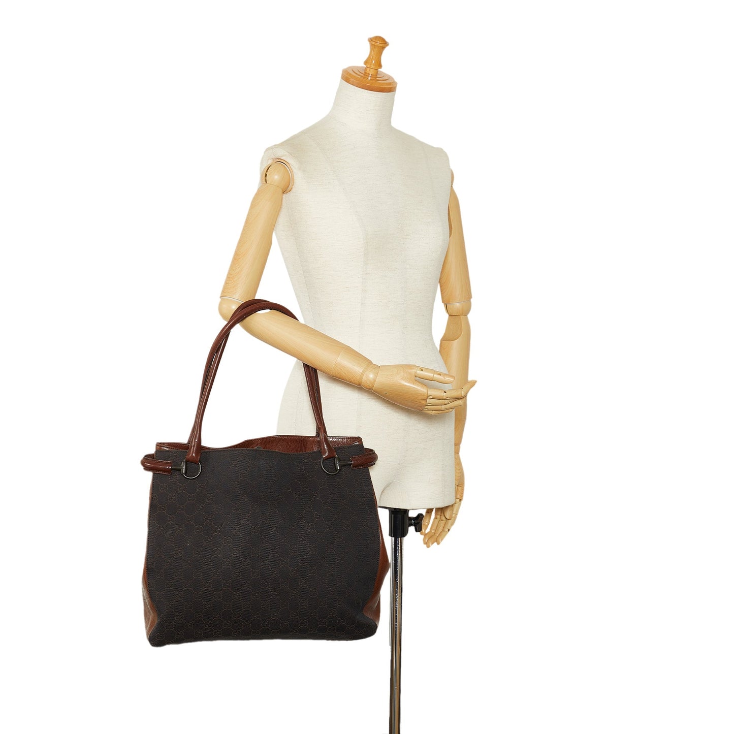 Brown Gucci GG Canvas Tote