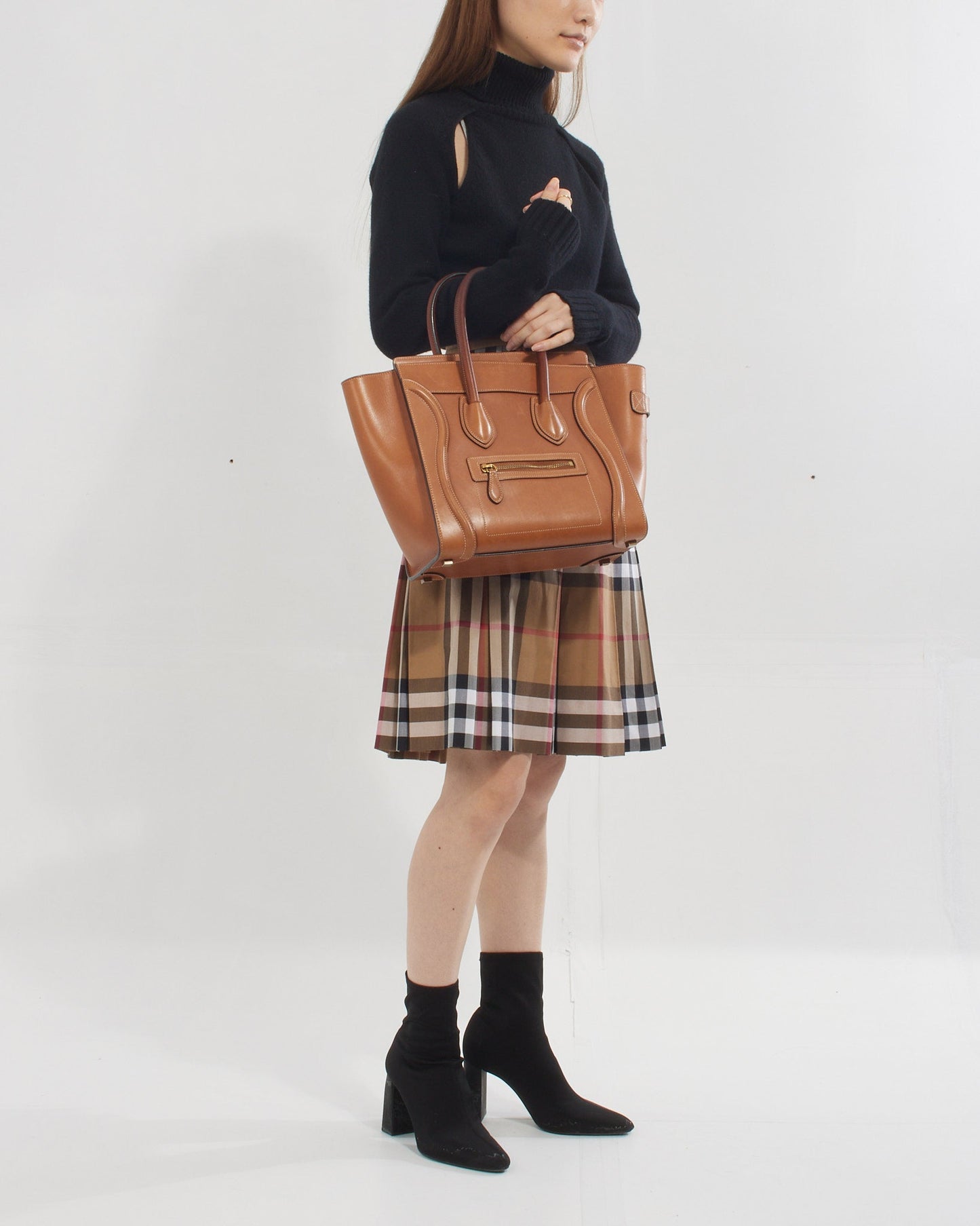 Celine Tan Smooth Leather Micro Luggage