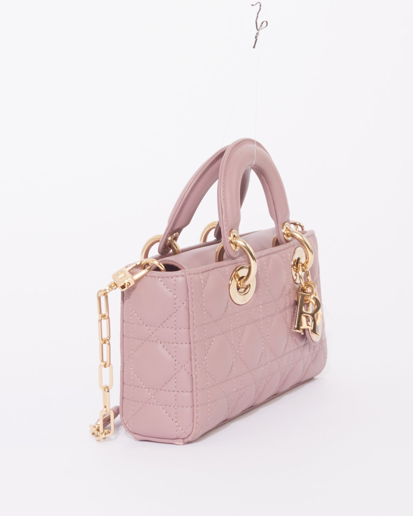 Dior Blush Pink Lambskin Cannage Leather Small D-Joy Bag