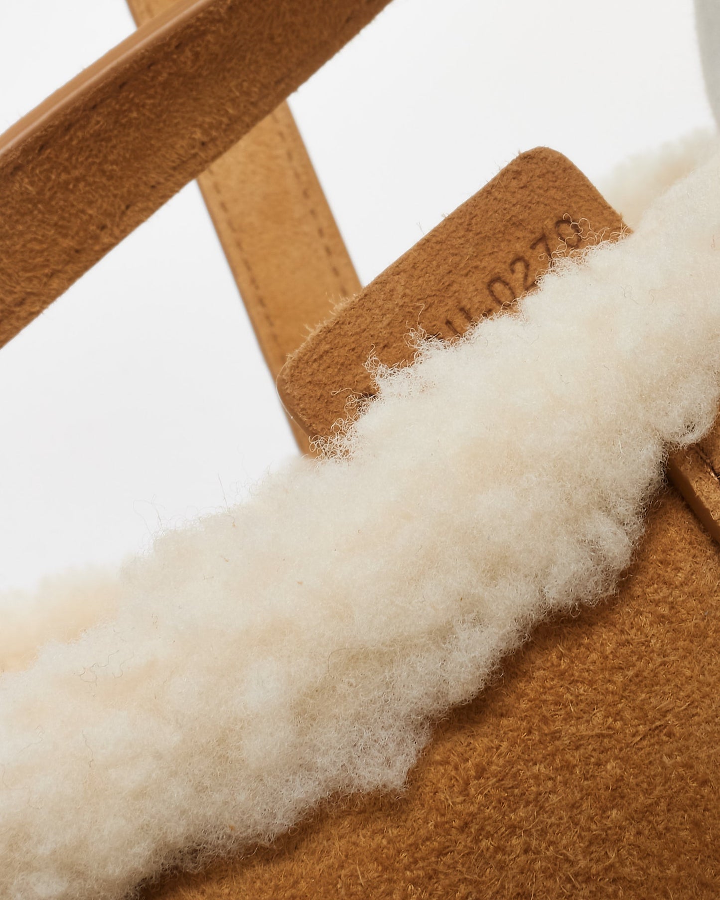 Dior Camel Brown Suede & Shearling Saddle Bag W/ Logo Embroidered Strap