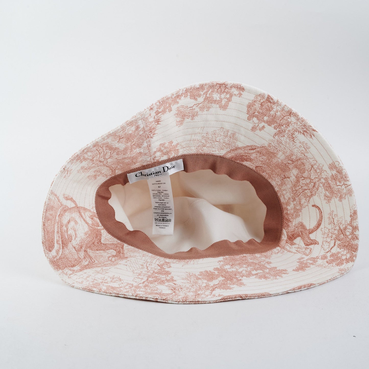 Dior Toile De Jouy Bucket Hat Size 57