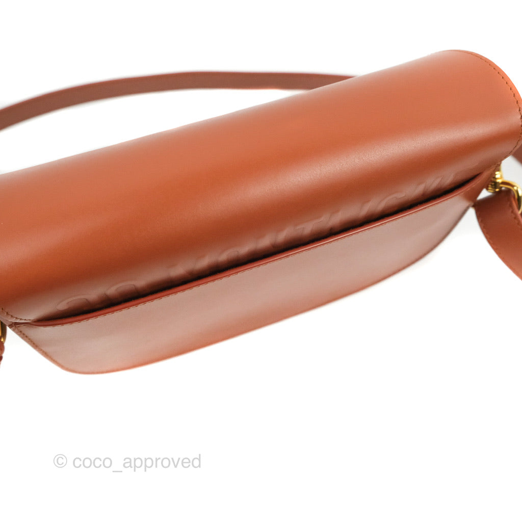 Dior Medium Bobby Bag Tan Calfskin Gold Hardware