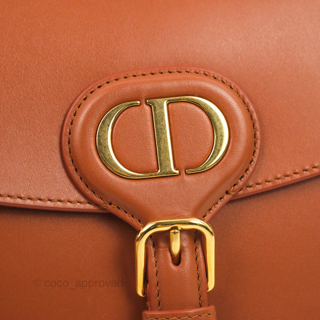 Dior Medium Bobby Bag Tan Calfskin Gold Hardware