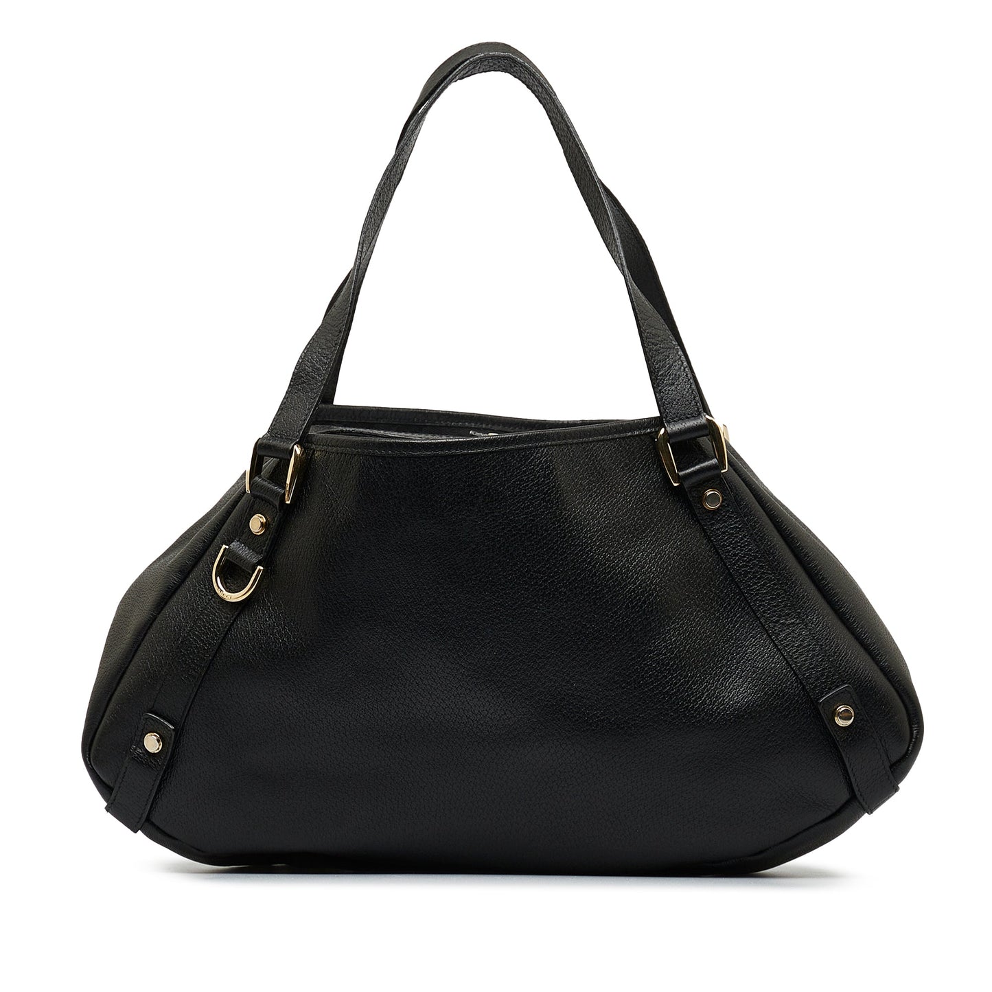 Black Gucci Abbey Leather Tote Bag