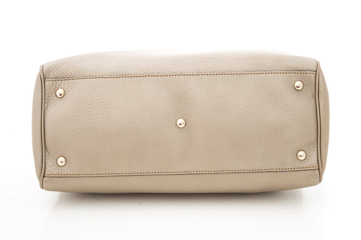 Gucci Gold Bamboo Shopper Handbag