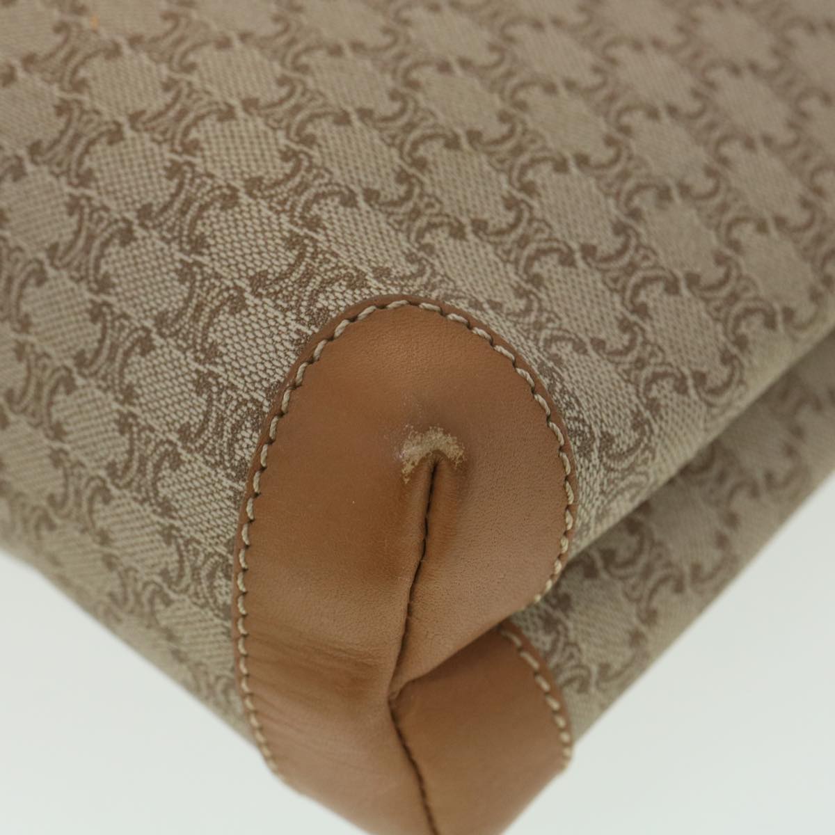 Celine Macadam Canvas Clutch Bag Beige ac1845