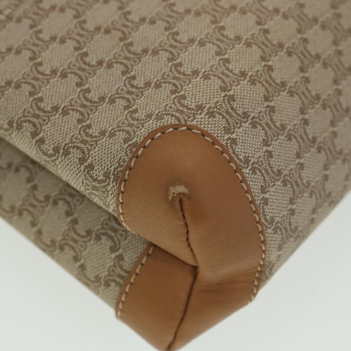 Celine Macadam Canvas Clutch Bag Beige ac1845