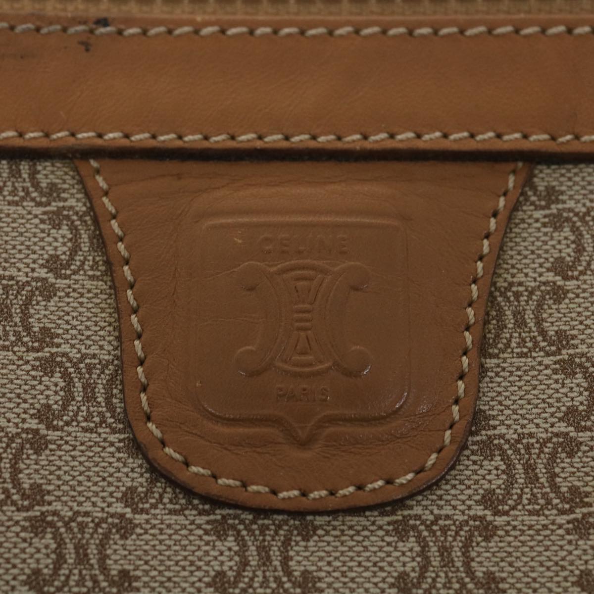 Celine Macadam Canvas Clutch Bag Beige ac1845