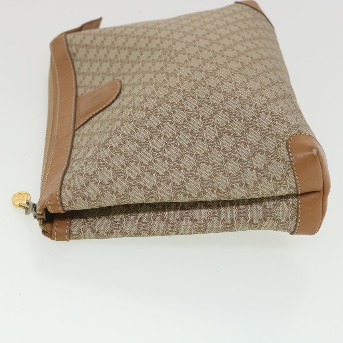 Celine Macadam Canvas Clutch Bag Beige ac1845