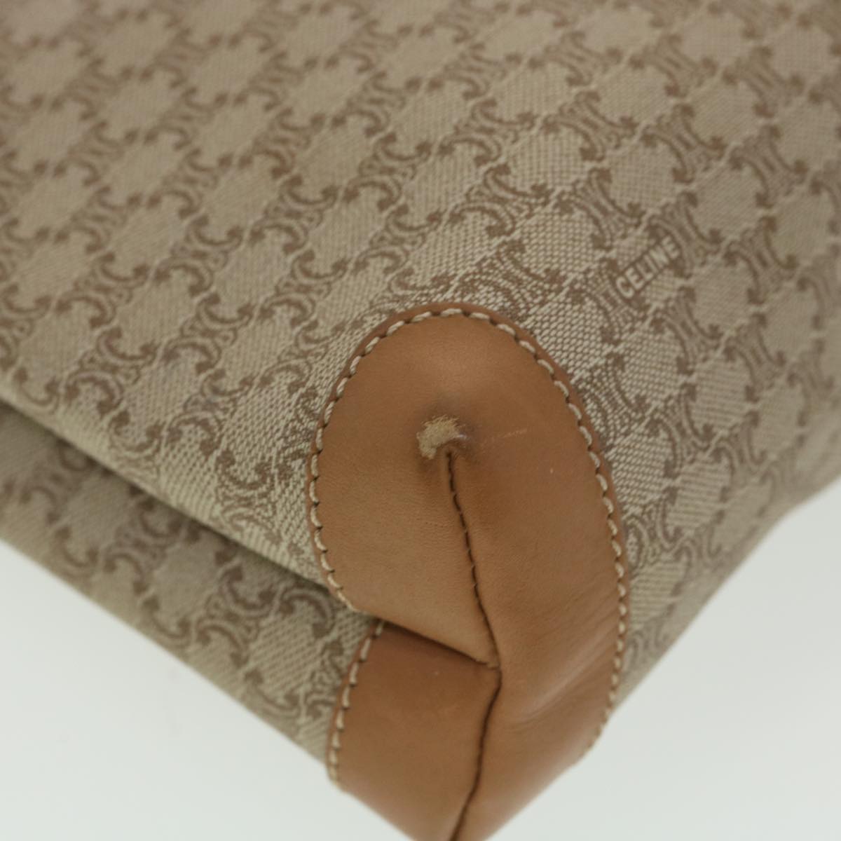 Celine Macadam Canvas Clutch Bag Beige ac1845