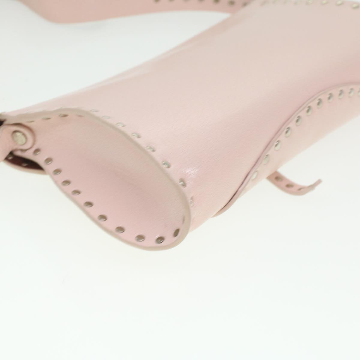 Celine Studs Shoulder Bag Leather Pink CE00/23 am3799