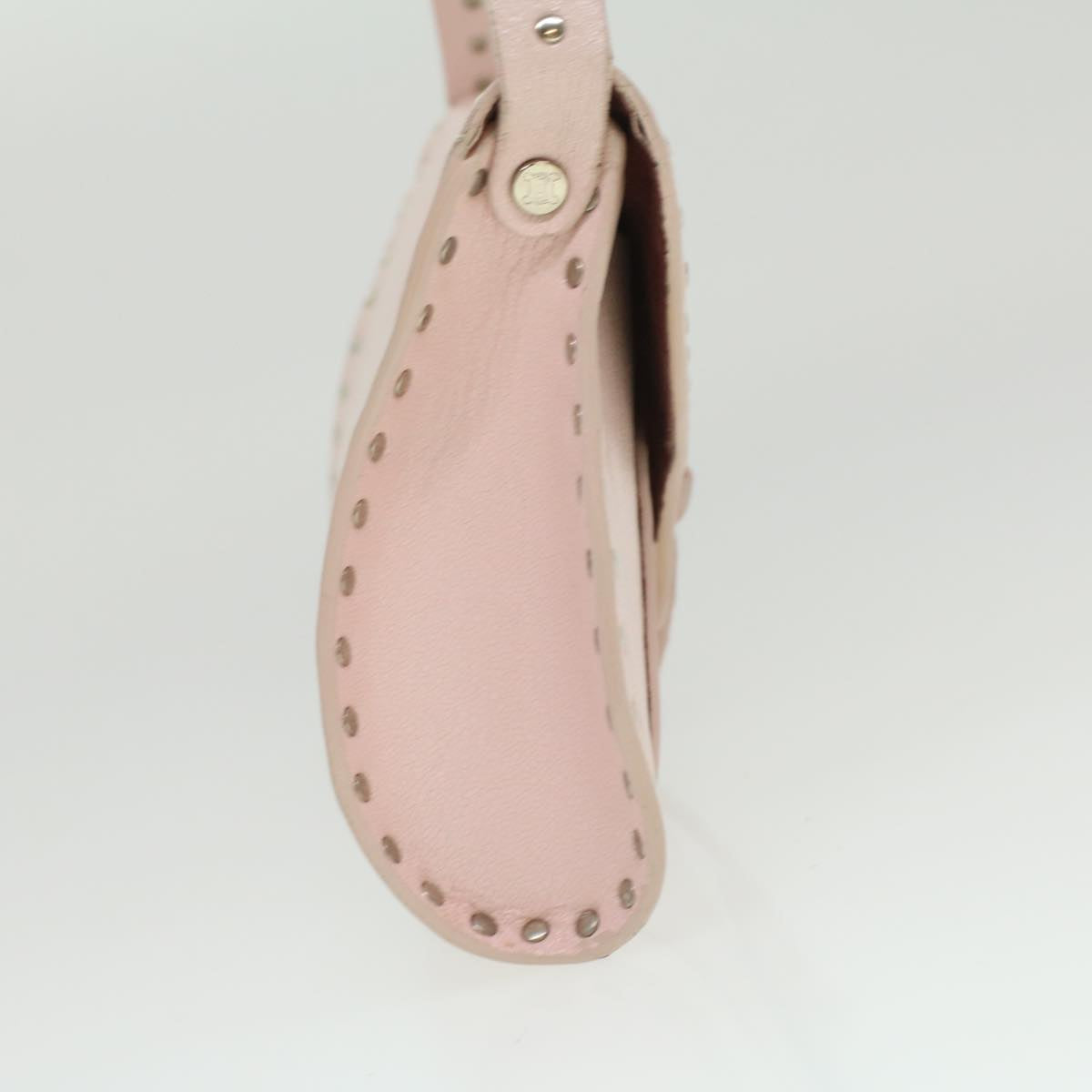 Celine Studs Shoulder Bag Leather Pink CE00/23 am3799