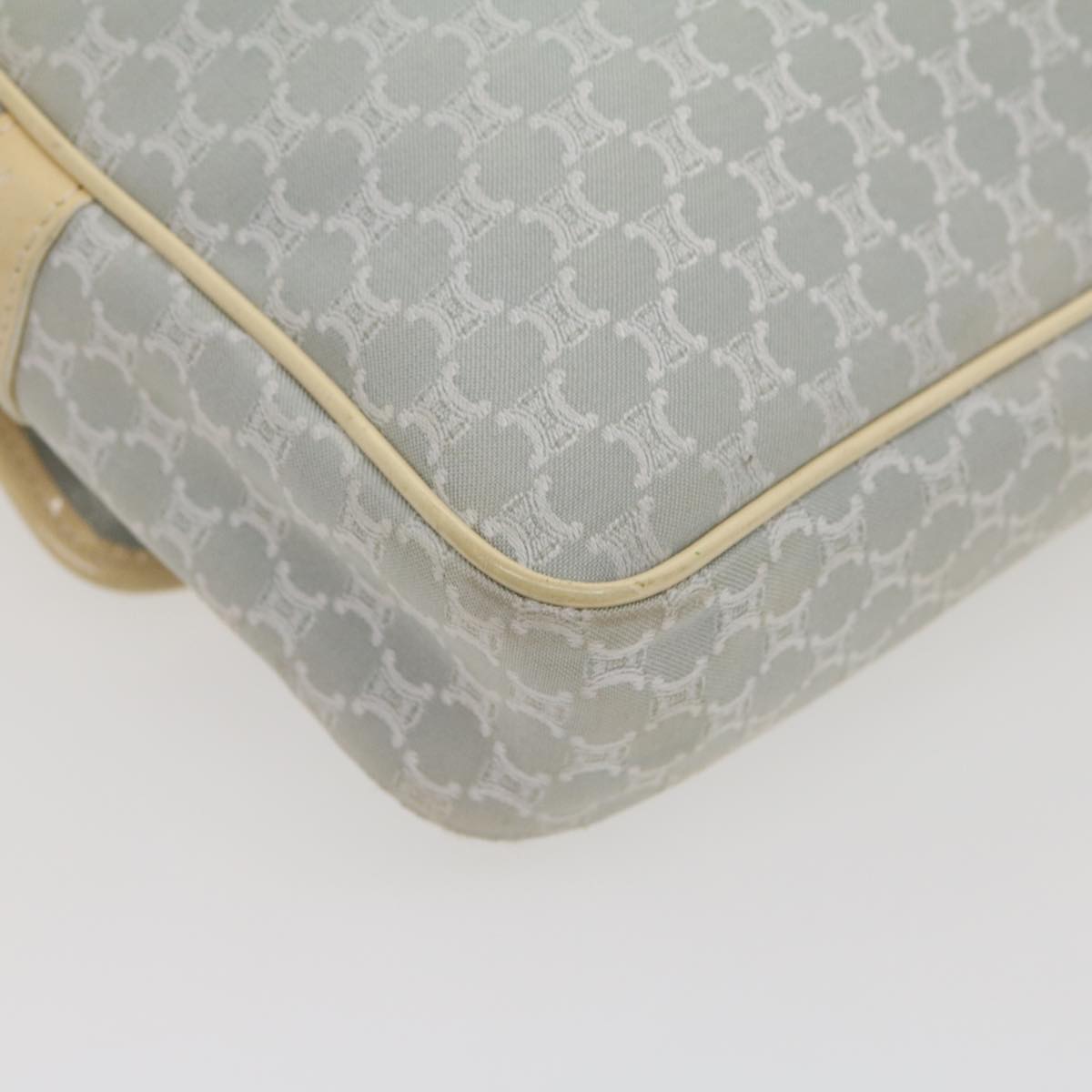 Celine Macadam Canvas Shoulder Bag Light Blue ar7070