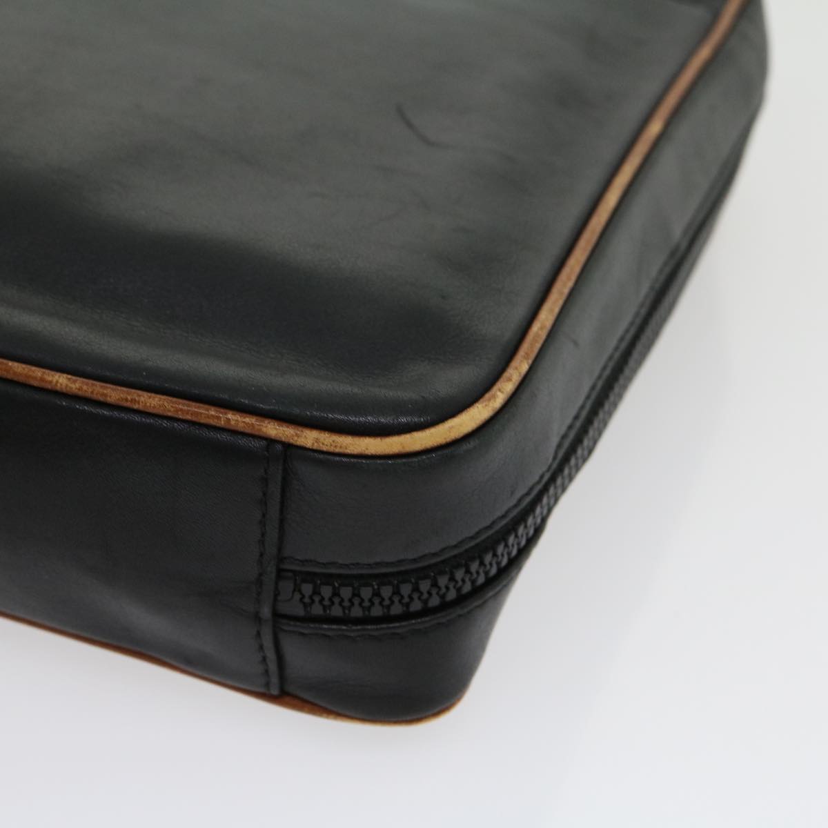 Celine Clutch Bag Leather Black ar7220