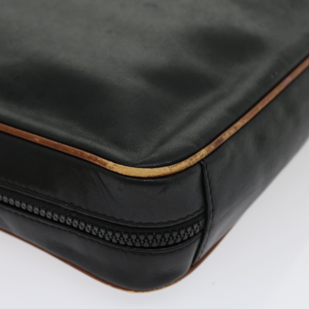 Celine Clutch Bag Leather Black ar7220
