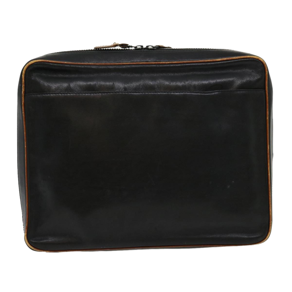 Celine Clutch Bag Leather Black ar7220