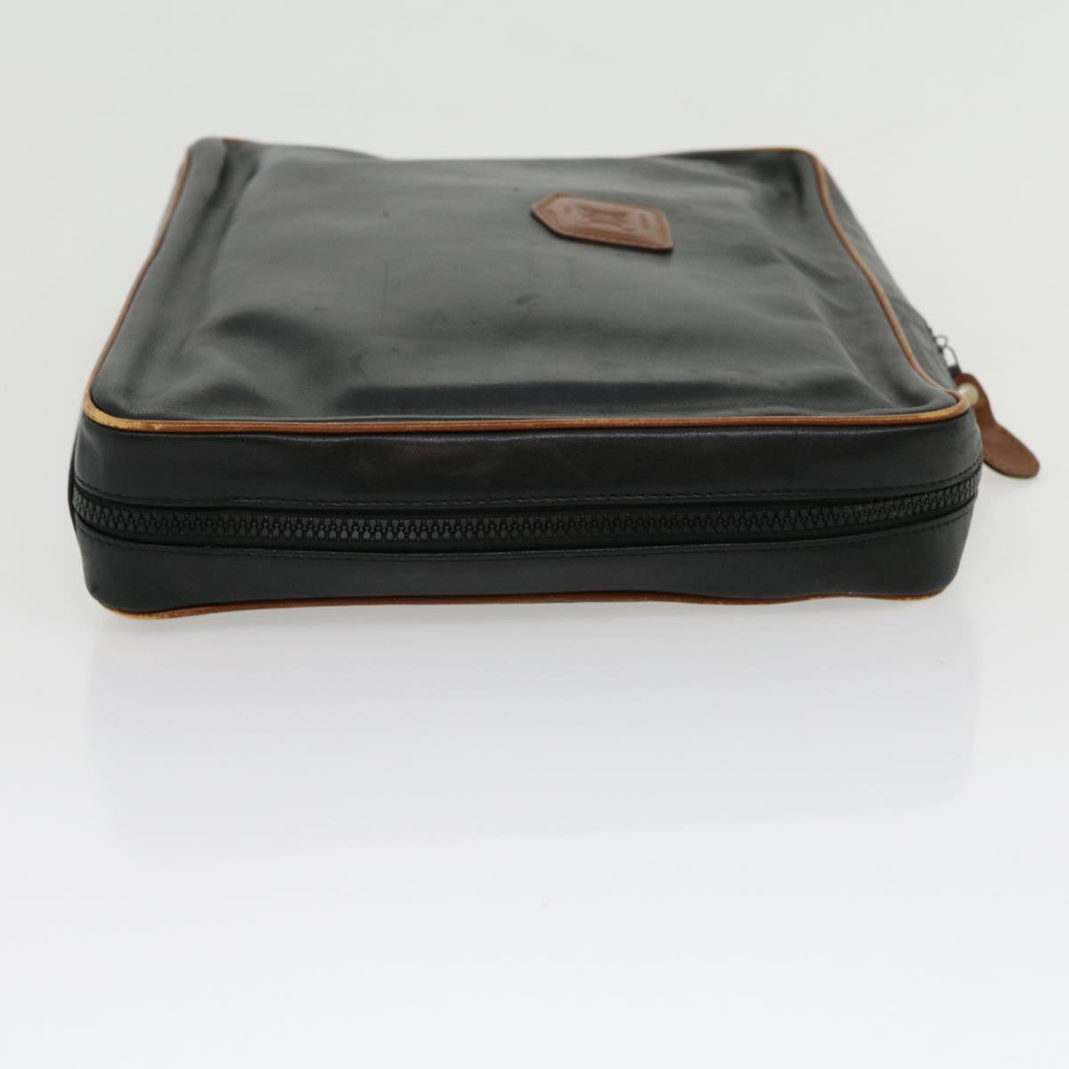 Celine Clutch Bag Leather Black ar7220