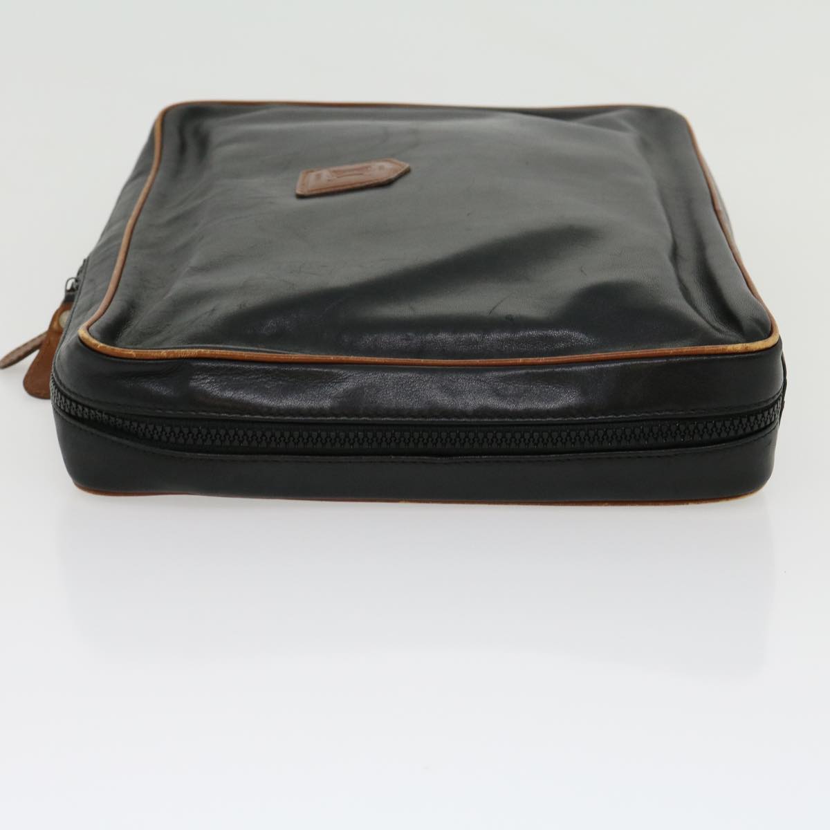 Celine Clutch Bag Leather Black ar7220