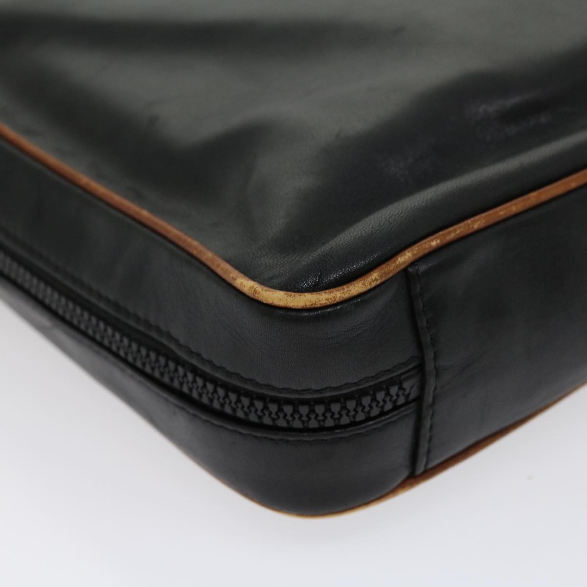 Celine Clutch Bag Leather Black ar7220