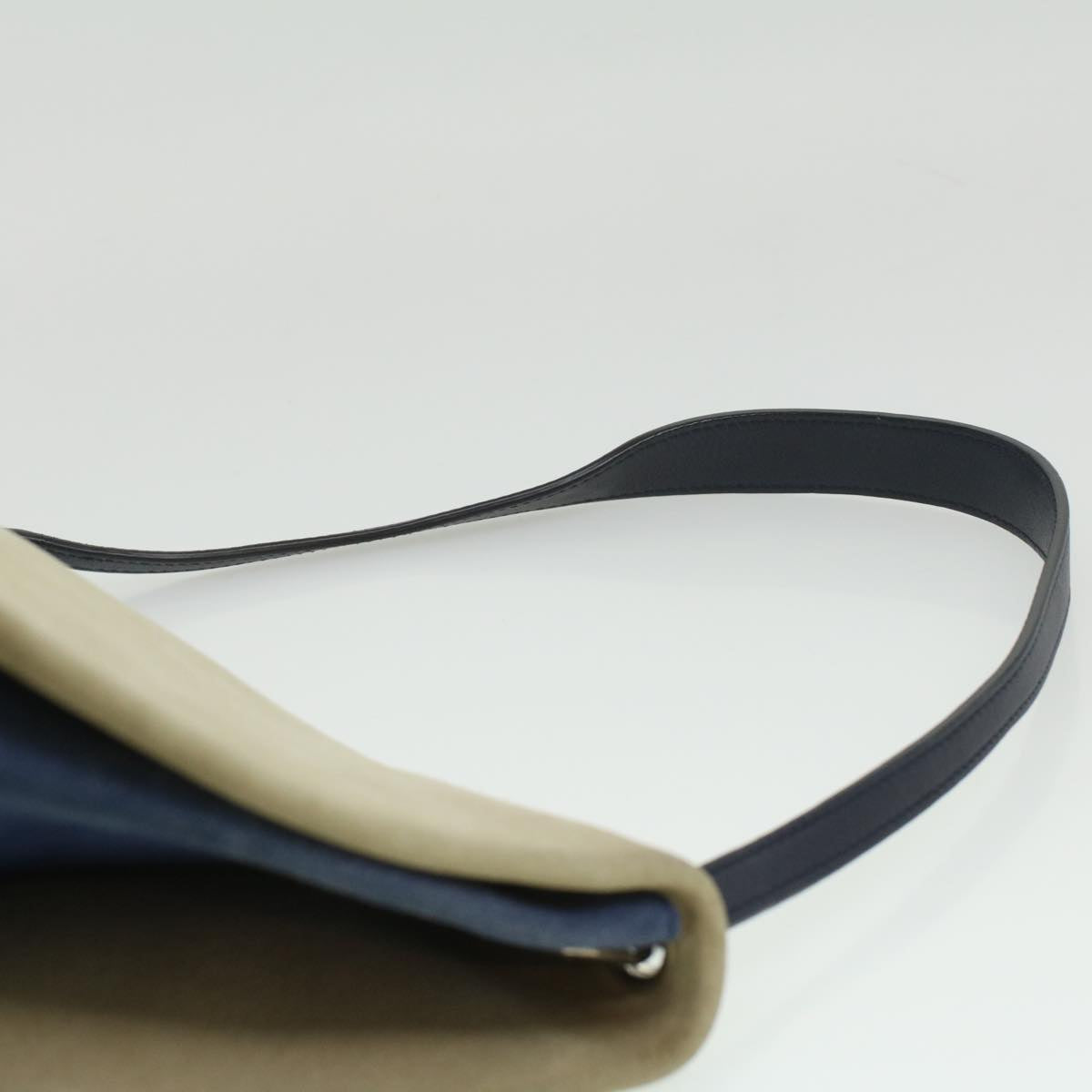Celine Shoulder Bag Suede Beige Blue black ar8501