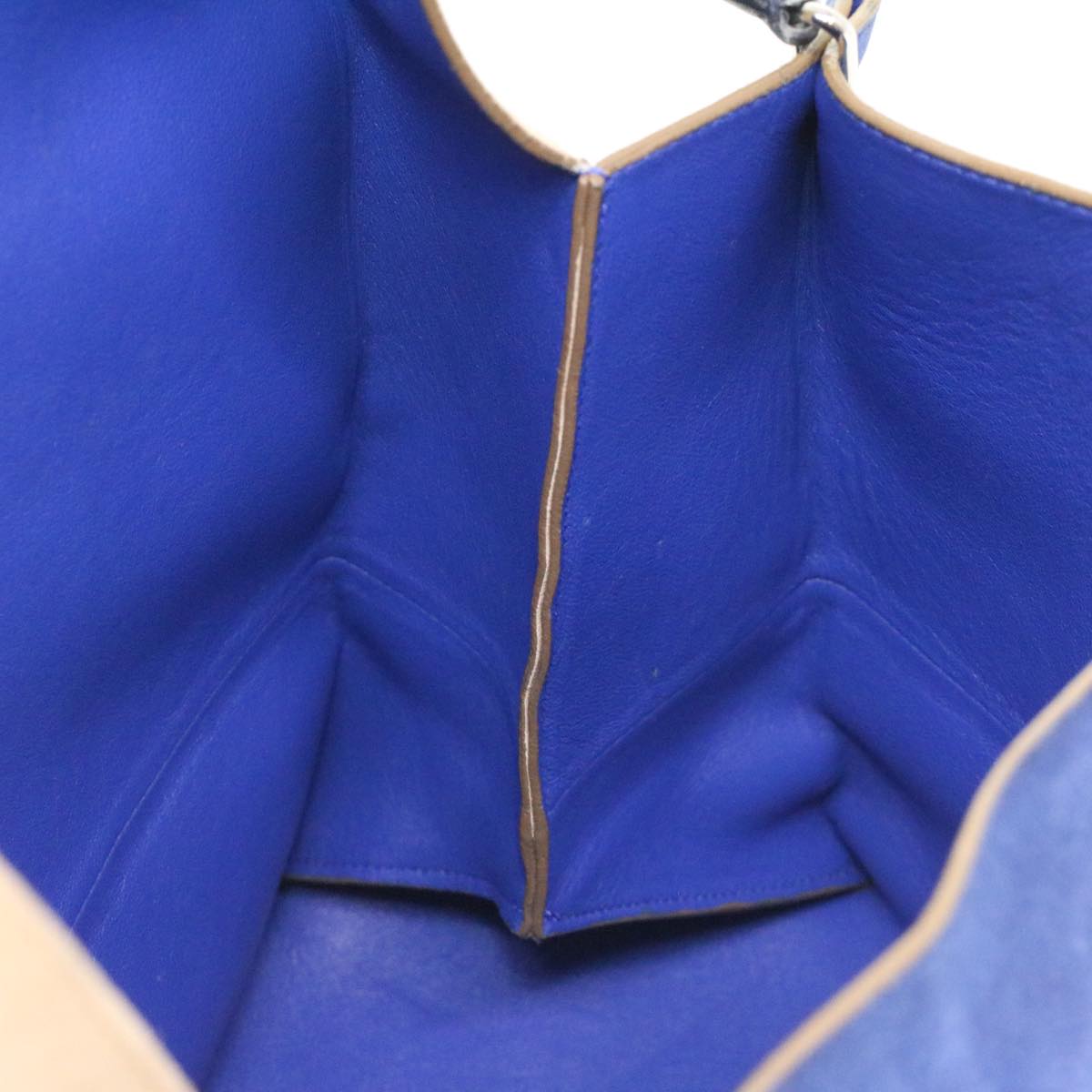 Celine Shoulder Bag Suede Beige Blue black ar8501