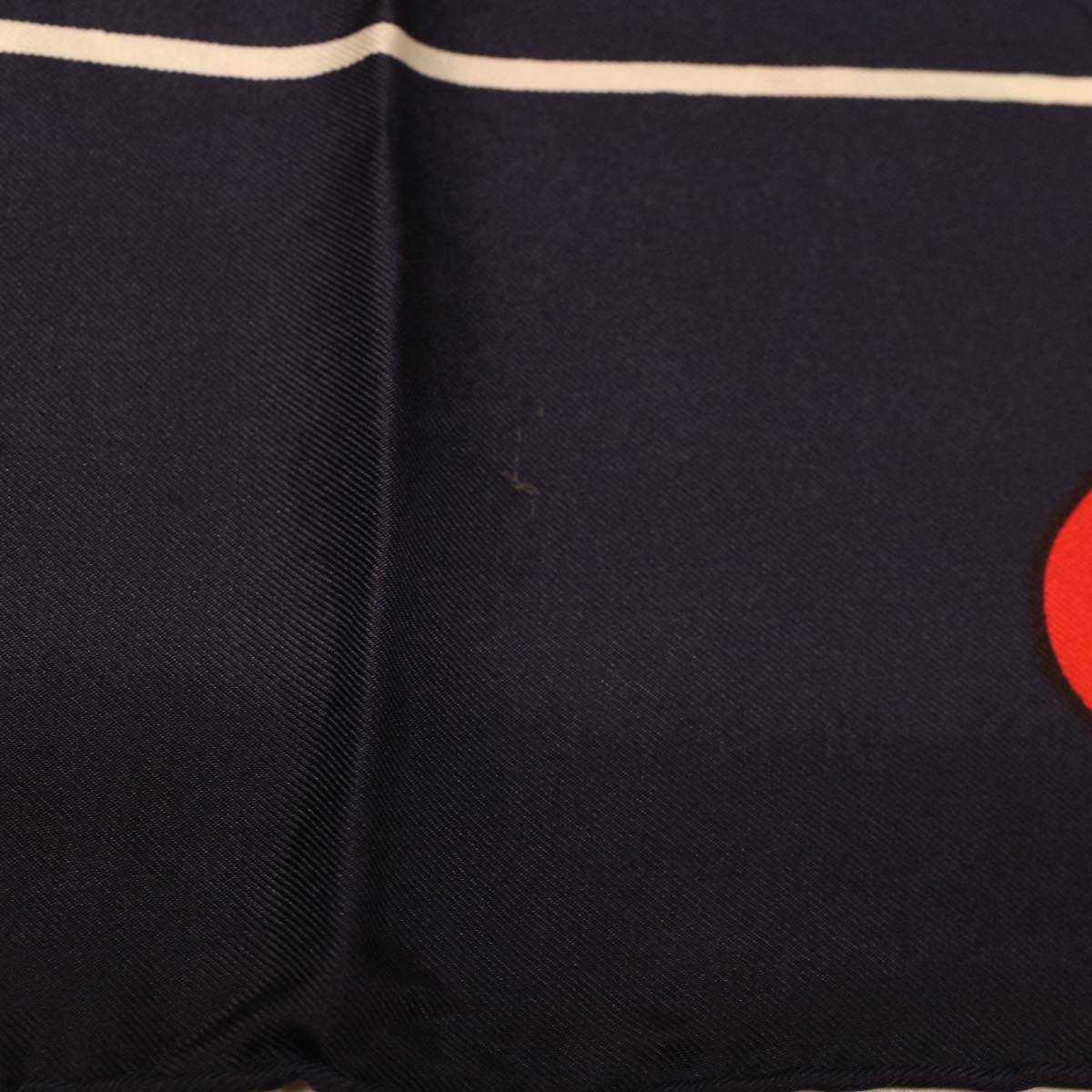 Celine Macadam Canvas Scarf Silk Navy Red ar9644