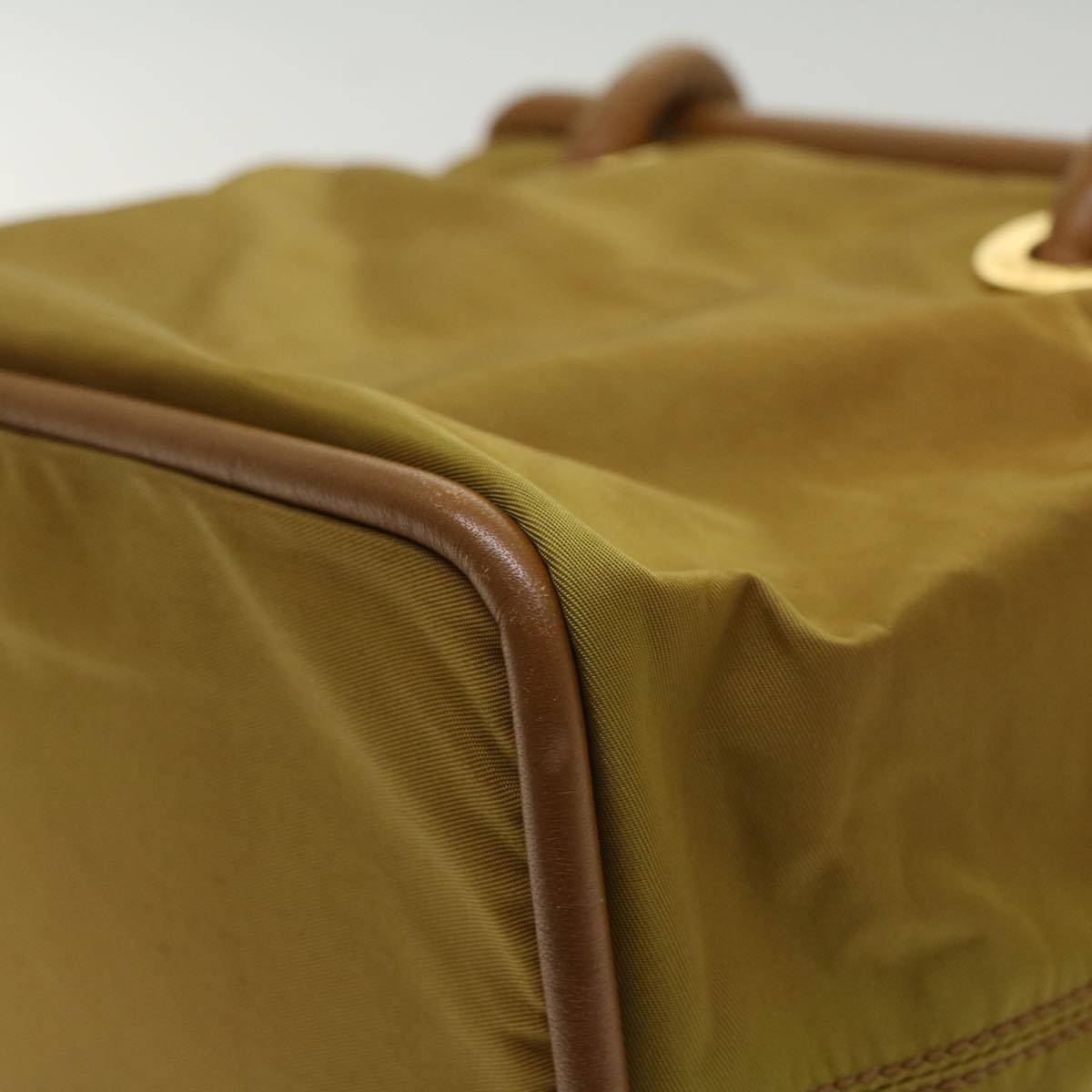 Celine Hand Bag Nylon Khaki ar9963