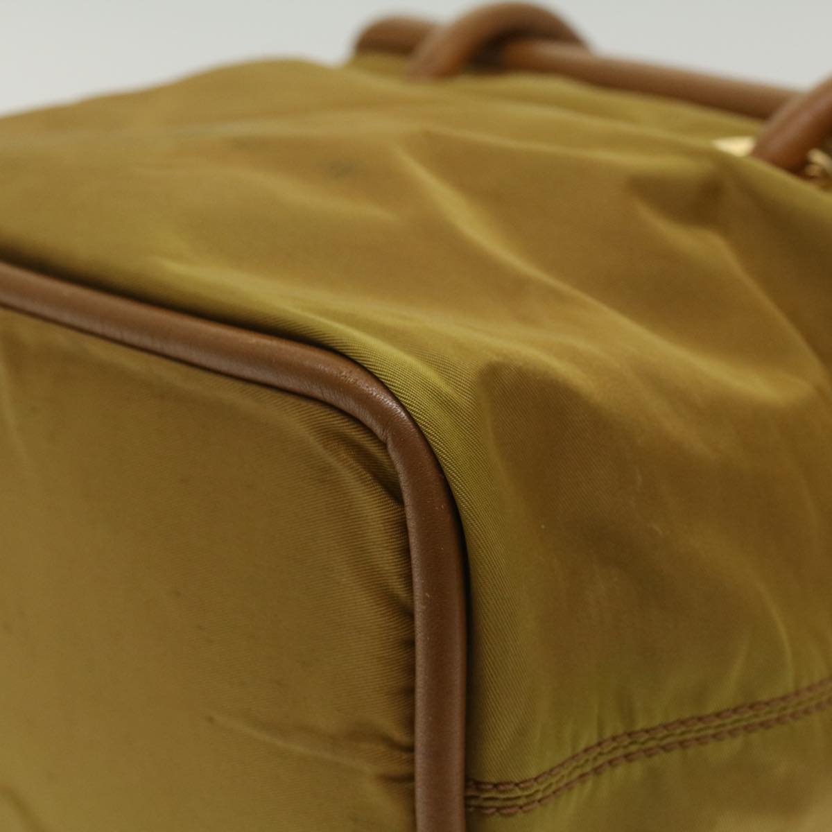 Celine Hand Bag Nylon Khaki ar9963