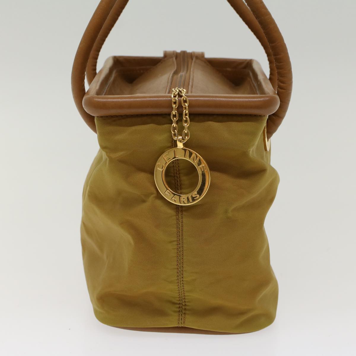 Celine Hand Bag Nylon Khaki ar9963