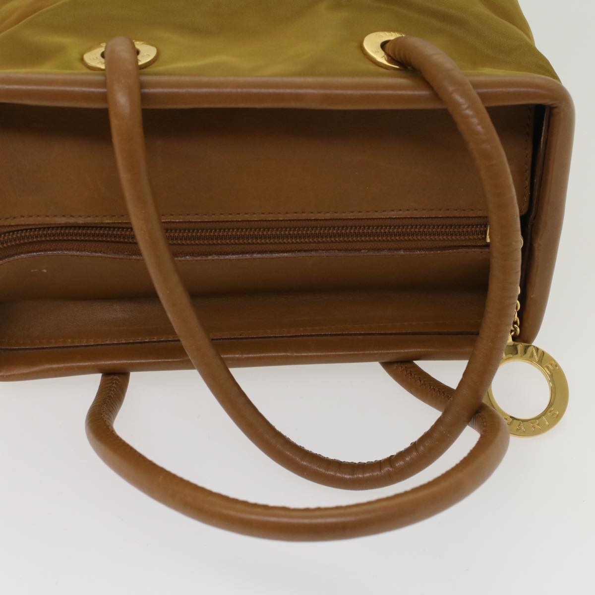 Celine Hand Bag Nylon Khaki ar9963