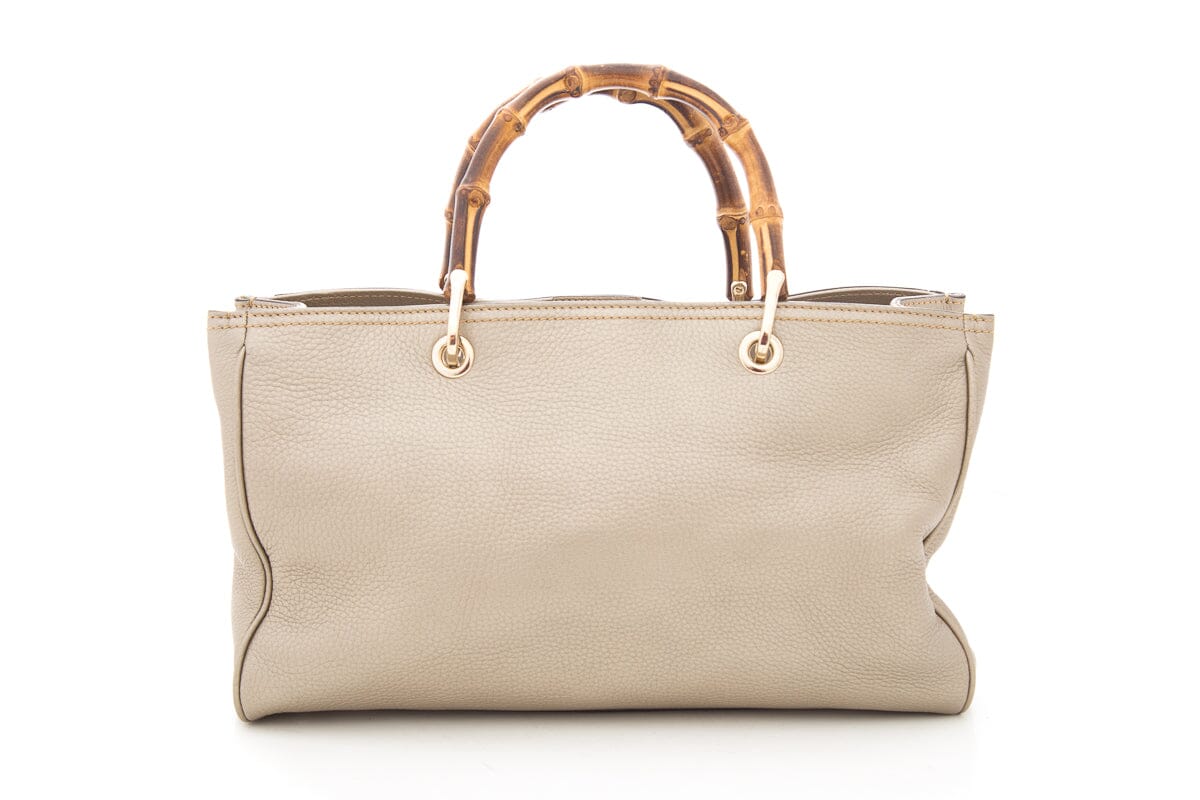 Gucci Gold Bamboo Shopper Handbag