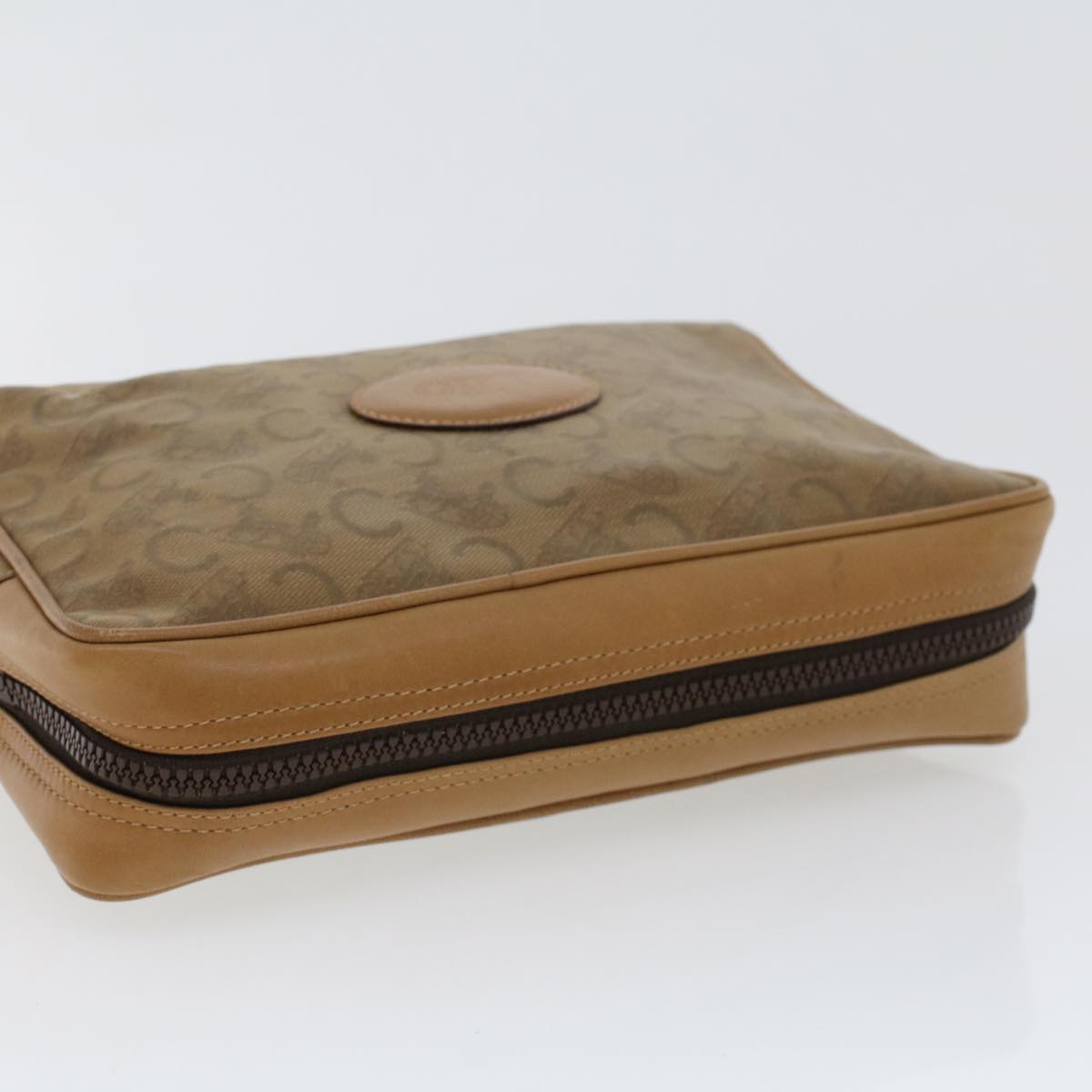 Celine C Macadam Canvas Clutch Bag Beige bs5459