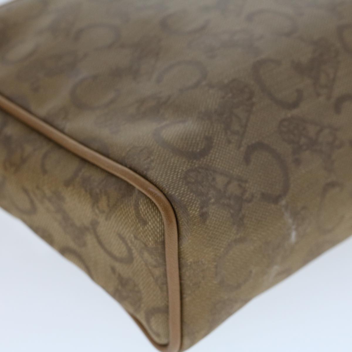 Celine C Macadam Canvas Clutch Bag Beige bs5459