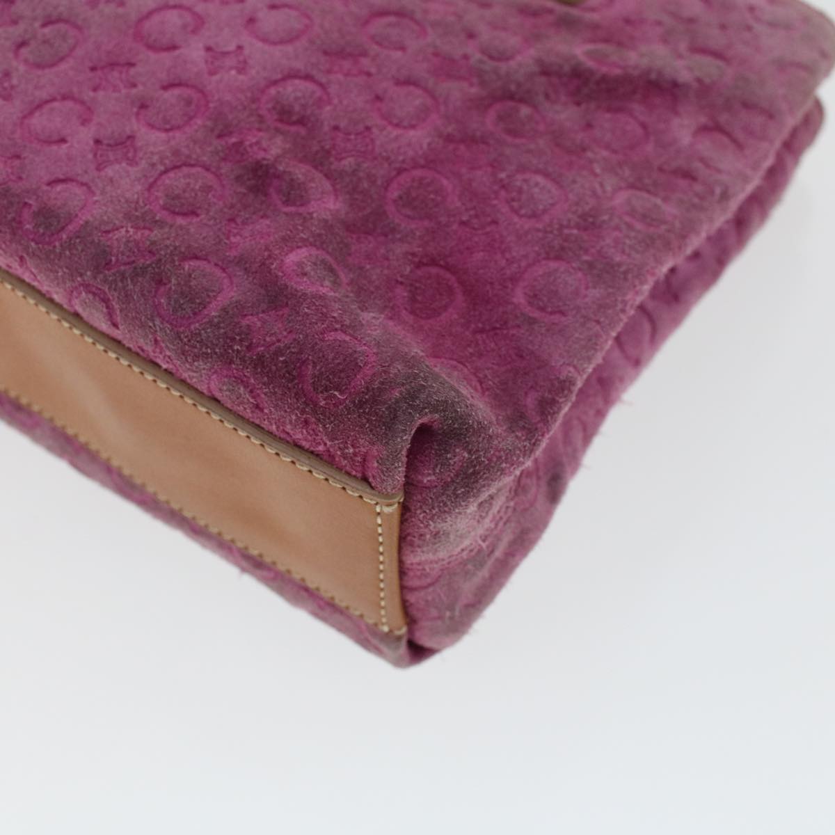 Celine C Macadam Canvas Hand Bag Pink bs5460
