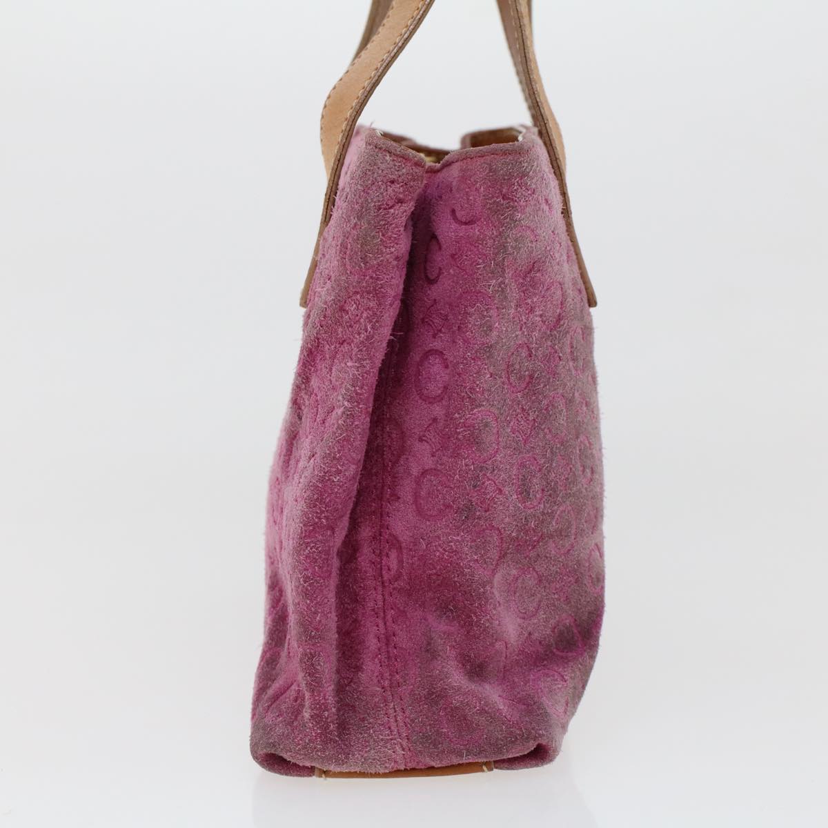 Celine C Macadam Canvas Hand Bag Pink bs5460