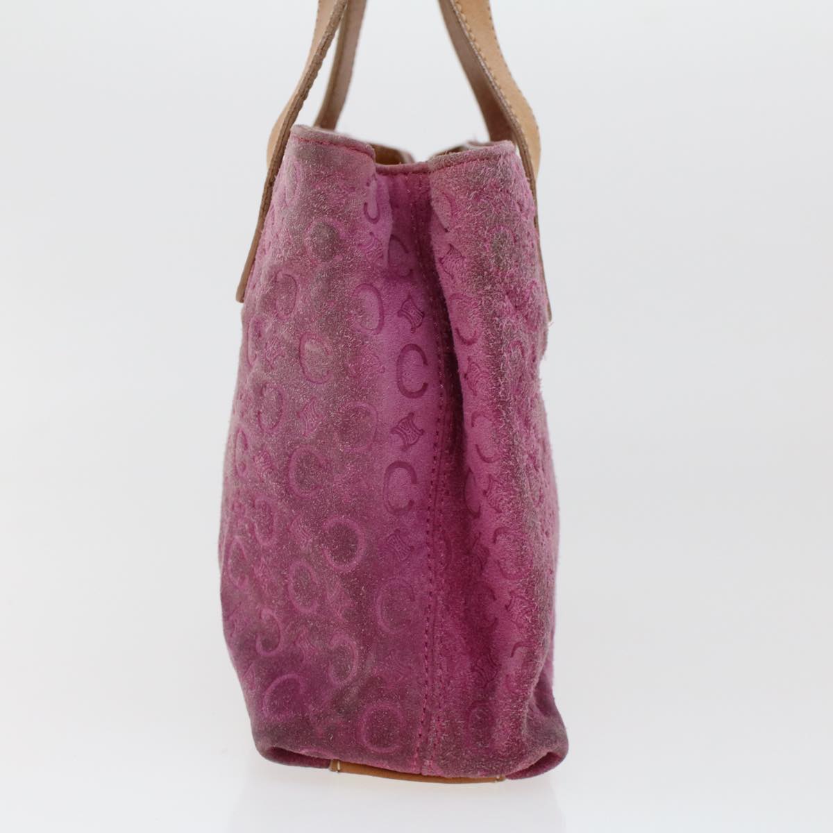 Celine C Macadam Canvas Hand Bag Pink bs5460