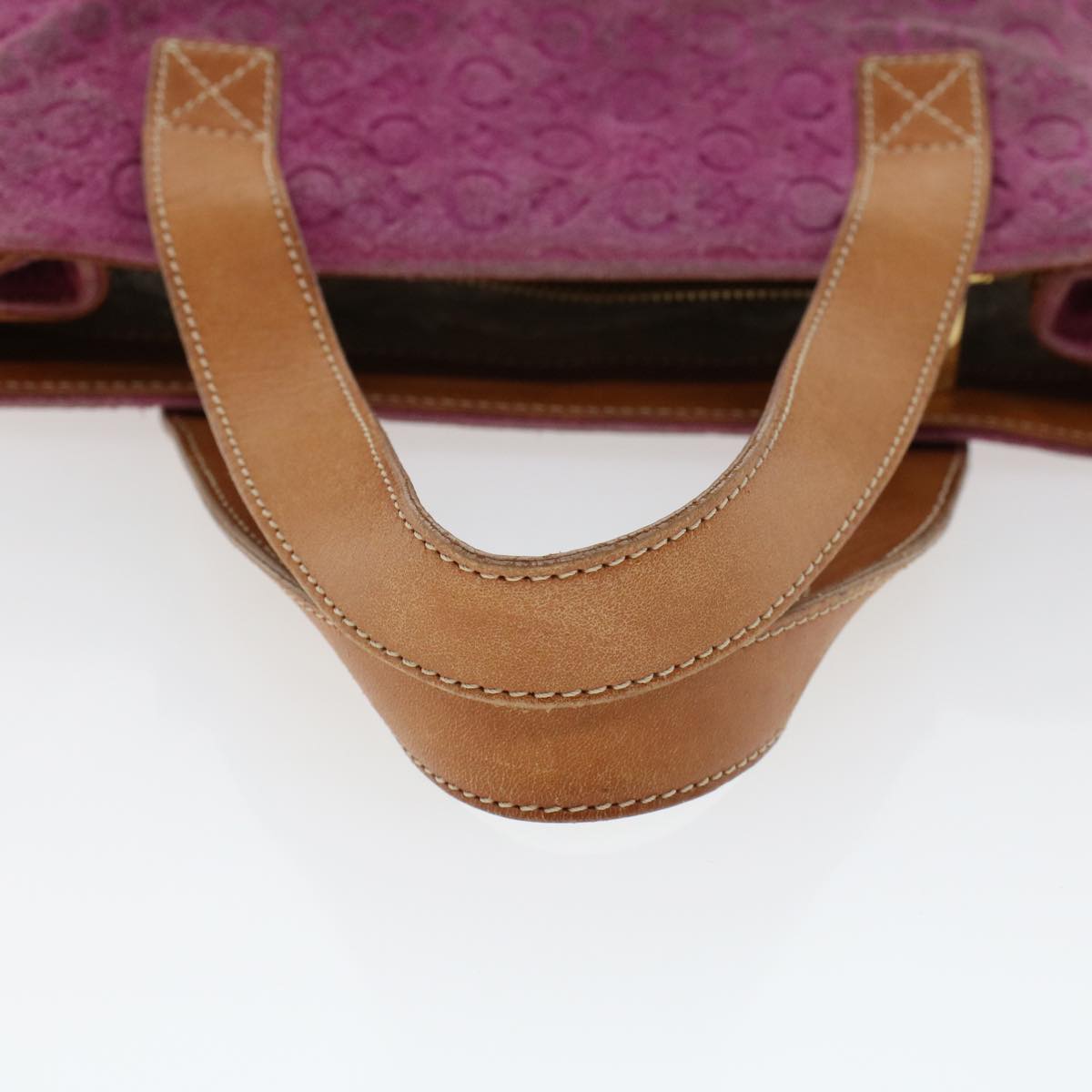 Celine C Macadam Canvas Hand Bag Pink bs5460