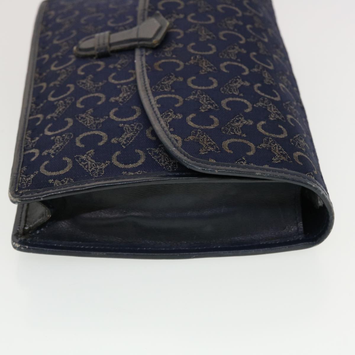 Celine C Macadam Canvas Clutch Shoulder Bag 2Set Beige Navy bs5756