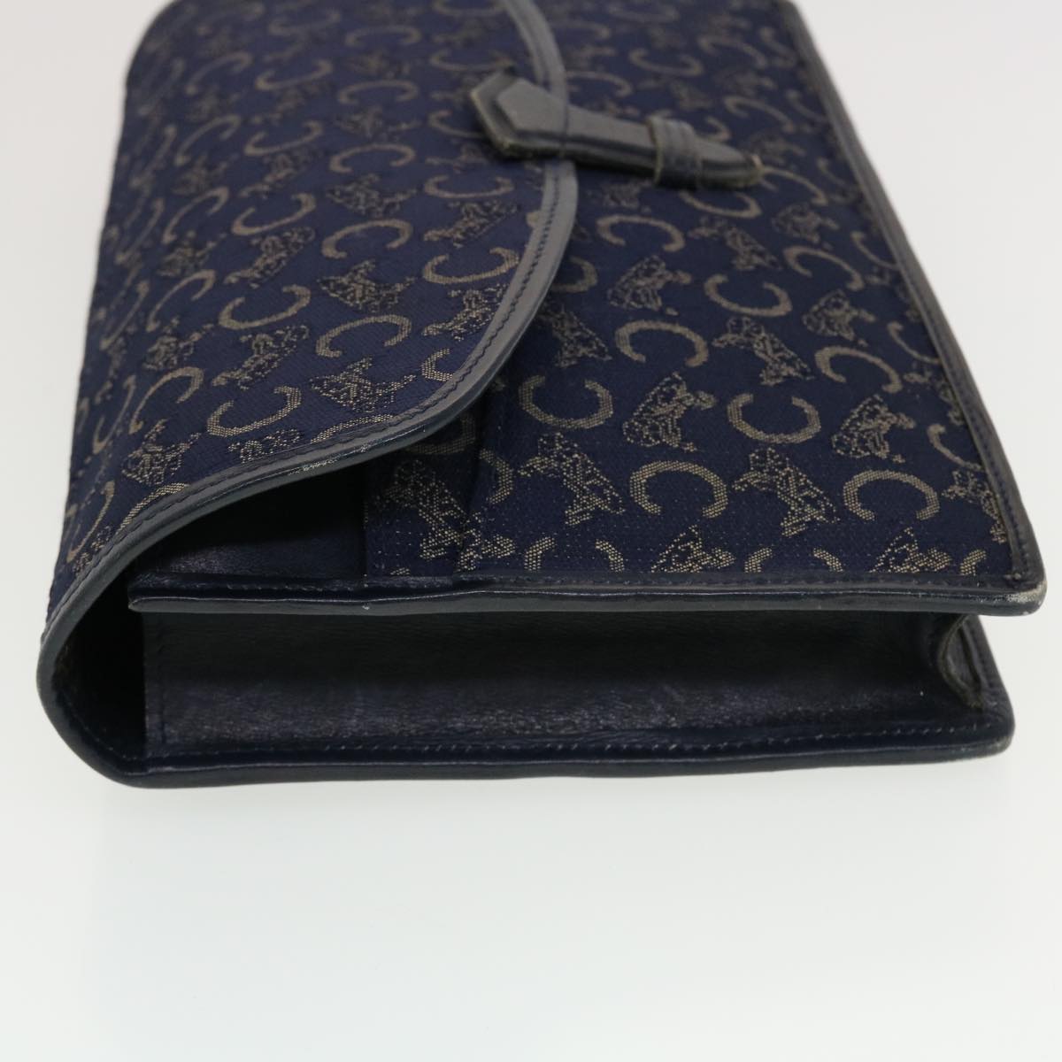 Celine C Macadam Canvas Clutch Shoulder Bag 2Set Beige Navy bs5756