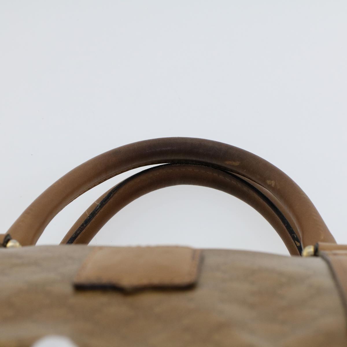 Celine Macadam Canvas Boston Bag Coated Canvas Brown bs6013
