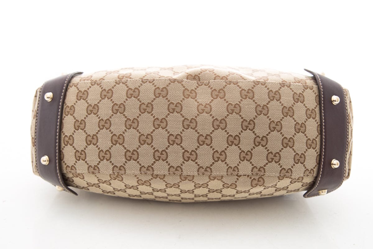 Gucci Brown Monogram Pelham Hobo Handbag